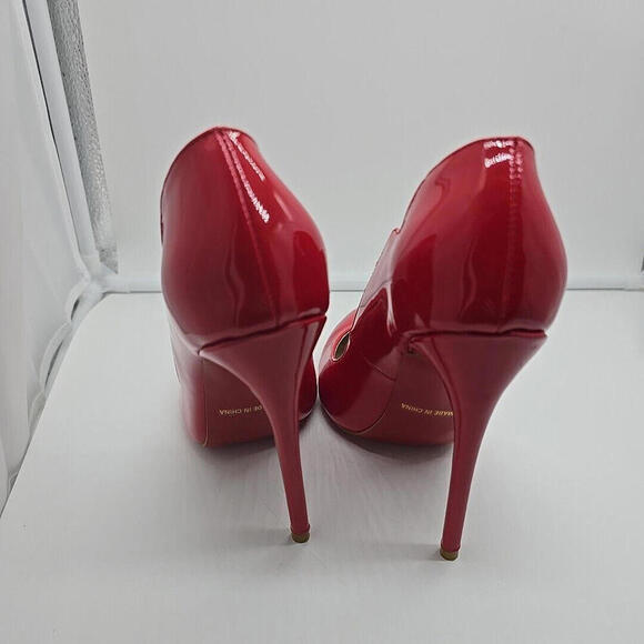 Jushee Red Heels Red Bottom Sophisticated Pointed Toe 6 - Picture 4 of 14